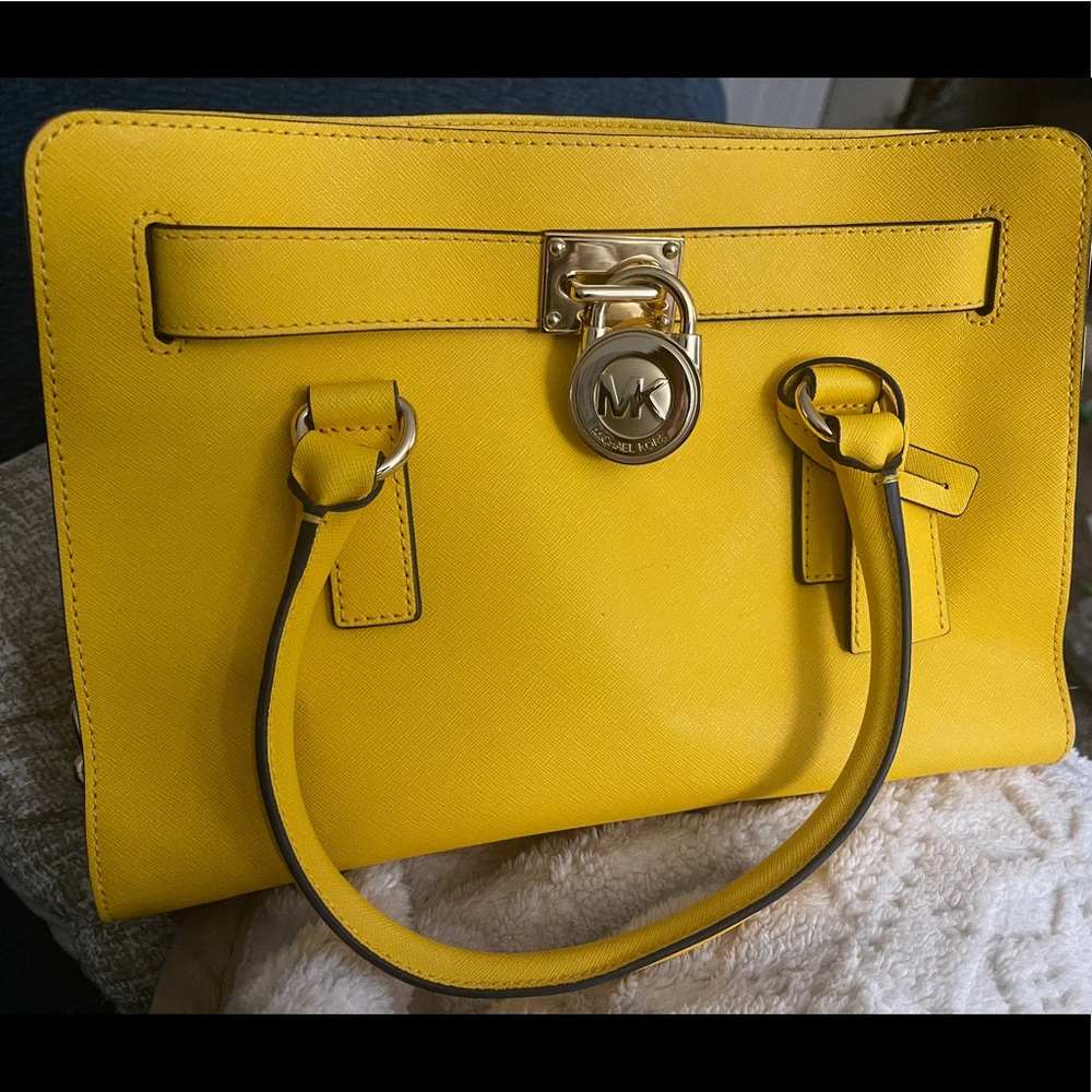 Michael Kors yellow Satchel bag